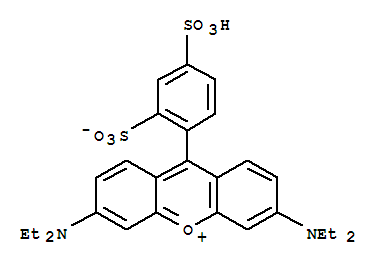 Xanthylium,3,6-bis(diethylamino)-9-(2,4-disulfophenyl)-, inner salt