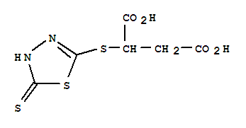 2-[(5-thioxo-4,5-dihydro-1,3,4-thiadiazol-2-yl)sulfanyl]butanedioic acid