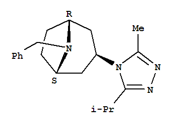 (1R,3s,5S)-8-Benzyl-3-(3-isopropyl-5-methyl-4H-1,2,4-triazol-4-yl)-8-azabicyclo[3.2.1]octane