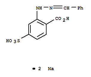 2-[2-(Phenylmethylene)hydrazinyl]-4-sulfobenzoic acid sodium salt  