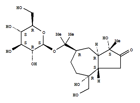 2-[(3S,3aR,5R,8R,8aS)-3,8-Dihydroxy-8-(hydroxymethyl)-3-methyl-2- oxodecahydro-5-azulenyl]-2-propanyl β-D-glucopyranoside