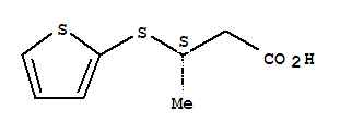 Butanoic acid,3-(2-thienylthio)-, (3S)-