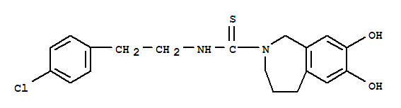 2H-2-Benzazepine-2-carbothioamide,N-[2-(4-chlorophenyl)ethyl]-1,3,4,5-tetrahydro-7,8-dihydroxy-