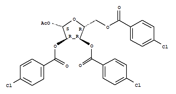 [(2R,3R,4R,5S)-5-acetyloxy-3,4-bis[(4-chlorobenzoyl)oxy]oxolan-2-yl]methyl 4-chlorobenzoate