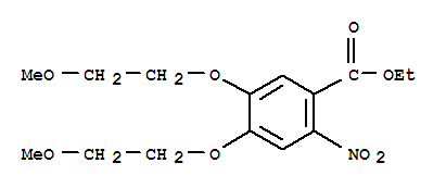 Benzoic acid,4,5-bis(2-methoxyethoxy)-2-nitro-, ethyl ester