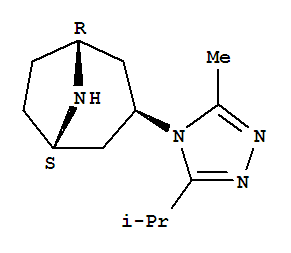 3-[3-甲基-5-异丙基-4H-1,2,4-三氮唑]-8-氮杂双环[3,2,1]辛烷  423165-07-5  95%  250mg
