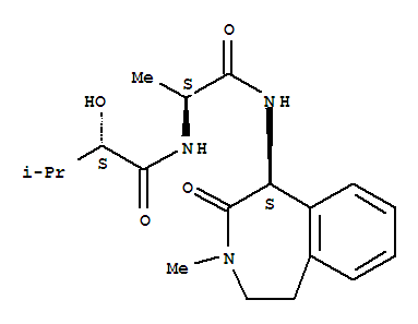 Butanamide,2-hydroxy-3-methyl-N-[(1S)-1-methyl-2-oxo-2-[[(1S)-2,3,4,5-tetrahydro-3-methyl-2-oxo-1H-3-benzazepin-1-yl]amino]ethyl]-,(2S)-