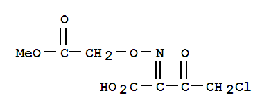 4-Chloro-2-(Z)-methoxycarbonylmethoxyimino-3-oxobutyric acid
