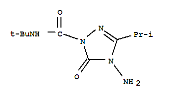 1H-1,2,4-Triazole-1-carboxamide,4-amino-N-(1,1-dimethylethyl)-4,5-dihydro-3-(1-methylethyl)-5-oxo-
