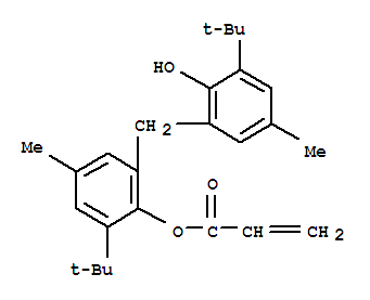 2-Propenoic acid,2-(1,1-dimethylethyl)-6-[[3-(1,1-dimethylethyl)-2-hydroxy-5-methylphenyl]methyl]-4-methylphenylester