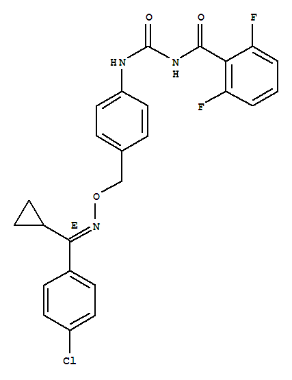 Benzamide,N-[[[4-[[[(E)-[(4-chlorophenyl)cyclopropylmethylene]amino]oxy]methyl]phenyl]amino]carbonyl]-2,6-difluoro-