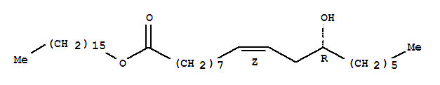 9-Octadecenoic acid,12-hydroxy-, hexadecyl ester, (9Z,12R)-