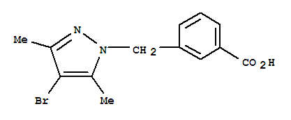3-(4-BROMO-3,5-DIMETHYL-PYRAZOL-1-YLMETHYL)-BENZOIC ACID
