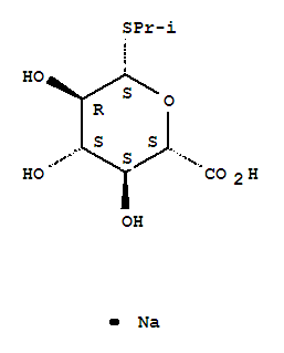 b-D-Glucopyranosiduronic acid,1-methylethyl 1-thio-, monosodium salt (9CI)