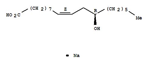 9-Octadecenoic acid,12-hydroxy-, sodium salt (1:1), (9Z,12R)-