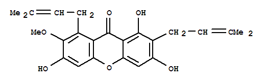 9H-Xanthen-9-one,1,3,6-trihydroxy-7-methoxy-2,8-bis(3-methyl-2-buten-1-yl)-