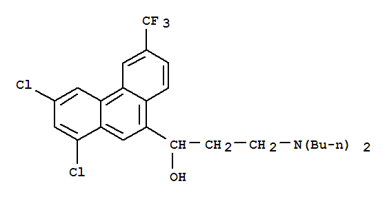 9-Phenanthrenemethanol,1,3-dichloro-a-[2-(dibutylamino)ethyl]-6-(trifluoromethyl)-