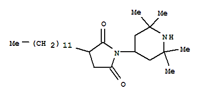 2,5-Pyrrolidinedione,3-dodecyl-1-(2,2,6,6-tetramethyl-4-piperidinyl)-