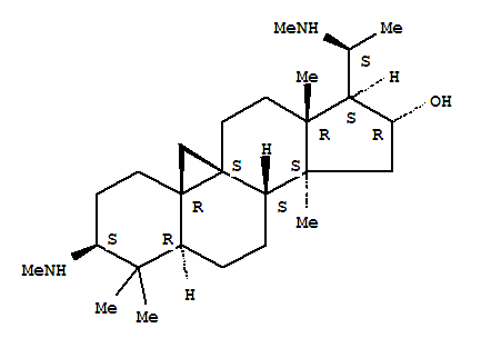 9,19-Cyclopregnan-16-ol,4,4,14-trimethyl-3,20-bis(methylamino)-, (3b,5a,16a,20S)-