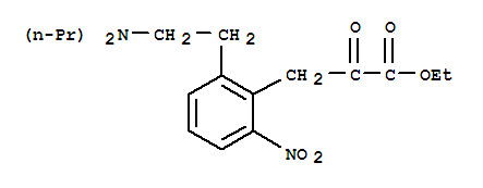 Benzenepropanoic acid,2-[2-(dipropylamino)ethyl]-6-nitro-a-oxo-, ethyl ester