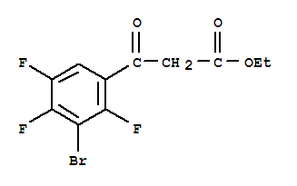 Benzenepropanoic acid,3-bromo-2,4,5-trifluoro-b-oxo-, ethyl ester
