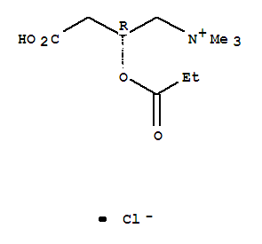 1-Propanaminium,3-carboxy-N,N,N-trimethyl-2-(1-oxopropoxy)-, chloride (1:1), (2R)-