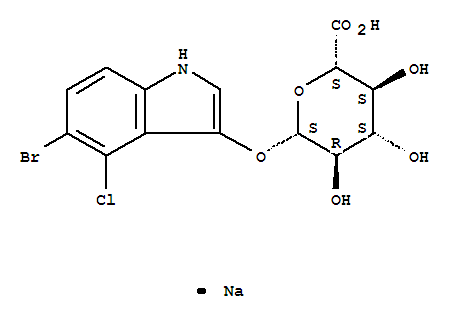 b-D-Glucopyranosiduronic acid,5-bromo-4-chloro-1H-indol-3-yl, monosodium salt (9CI)