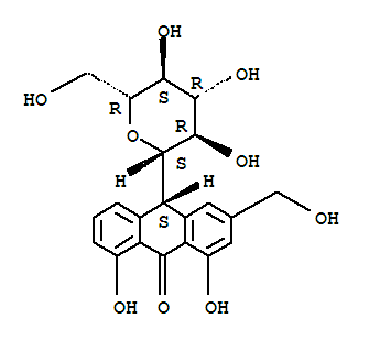 9(10H)-Anthracenone,10-b-D-glucopyranosyl-1,8-dihydroxy-3-(hydroxymethyl)-, (10S)-