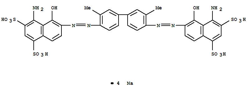 1,3-Naphthalenedisulfonicacid,6,6'-[(3,3'-dimethyl[1,1'-biphenyl]-4,4'-diyl)bis(2,1-diazenediyl)]bis[4-amino-5-hydroxy-,sodium salt (1:4)