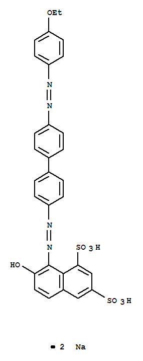 1,3-Naphthalenedisulfonicacid,8-[2-[4'-[2-(4-ethoxyphenyl)diazenyl][1,1'-biphenyl]-4-yl]diazenyl]-7-hydroxy-,sodium salt (1:2)