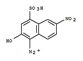 1-Naphthalenediazonium,2-hydroxy-6-nitro-4-sulfo-