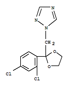 1H-1,2,4-Triazole,1-[[2-(2,4-dichlorophenyl)-1,3-dioxolan-2-yl]methyl]-