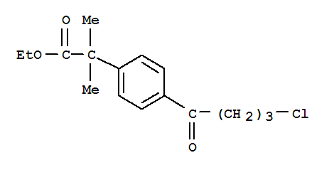 Benzeneacetic acid,4-(4-chloro-1-oxobutyl)-a,a-dimethyl-, ethyl ester