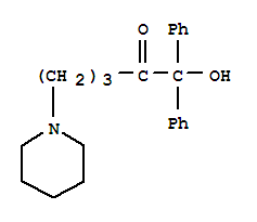 2-Pentanone, 1,1-diphenyl-1-hydroxy-5-piperidino-