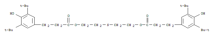 Benzenepropanoic acid,3,5-bis(1,1-dimethylethyl)-4-hydroxy-, 1,1'-(thiodi-2,1-ethanediyl) ester