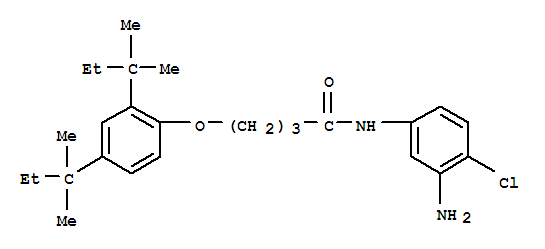 Butanamide,N-(3-amino-4-chlorophenyl)-4-[2,4-bis(1,1-dimethylpropyl)phenoxy]-