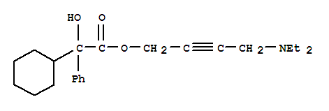 Benzeneacetic acid, a-cyclohexyl-a-hydroxy-,4-(diethylamino)-2-butyn-1-yl ester