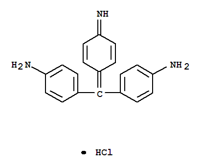 Benzenamine,4,4'-[(4-imino-2,5-cyclohexadien-1-ylidene)methylene]bis-, hydrochloride (1:1)