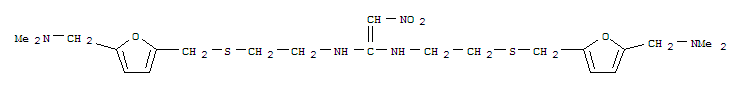 1,1-Ethenediamine,N,N'-bis[2-[[[5-[(dimethylamino)methyl]-2-furanyl]methyl]thio]ethyl]-2-nitro-
