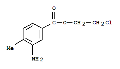 Benzoic acid,3-amino-4-methyl-, 2-chloroethyl ester