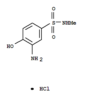 Benzenesulfonamide,3-amino-4-hydroxy-N-methyl-, hydrochloride (1:1)