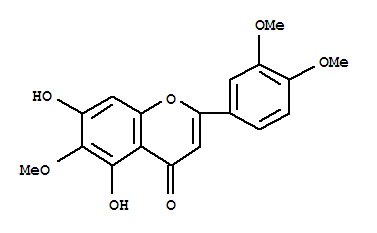4H-1-Benzopyran-4-one,2-(3,4-dimethoxyphenyl)-5,7-dihydroxy-6-methoxy-