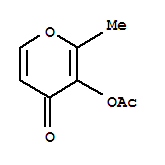 4H-Pyran-4-one,3-(acetyloxy)-2-methyl-