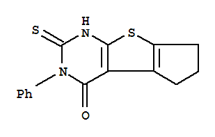 2-巰基-3-苯基-3,5,6,7-四氫-4h-環戊烷[b]噻吩並[2,3-d]吡啶-4-酮