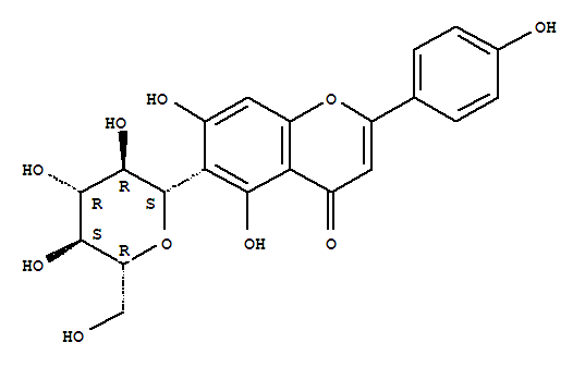 4H-1-Benzopyran-4-one,6-b-D-glucopyranosyl-5,7-dihydroxy-2-(4-hydroxyphenyl)-
