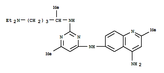 NSC 23766,N6-[2-[[4-(Diethylamino)-1-methylbutyl]amino]-6-methyl-4-pyrimidinyl]-2-methyl-4,6-quinolinediaminetrihydrochloride