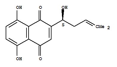 1,4-Naphthalenedione,5,8-dihydroxy-2-[(1S)-1-hydroxy-4-methyl-3-penten-1-yl]-