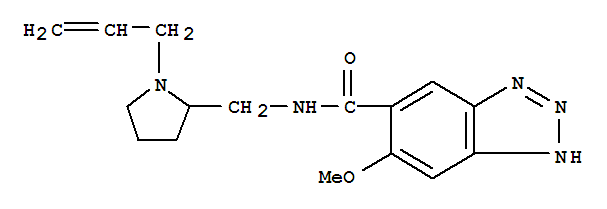1H-Benzotriazole-5-carboxamide,6-methoxy-N-[[1-(2-propen-1-yl)-2-pyrrolidinyl]methyl]-