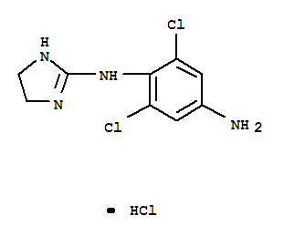 2,6-dichloro-1-N-(4,5-dihydro-1H-imidazol-2-yl)benzene-1,4-diamine,hydrochloride