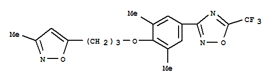 1,2,4-Oxadiazole,3-[3,5-dimethyl-4-[3-(3-methyl-5-isoxazolyl)propoxy]phenyl]-5-(trifluoromethyl)-